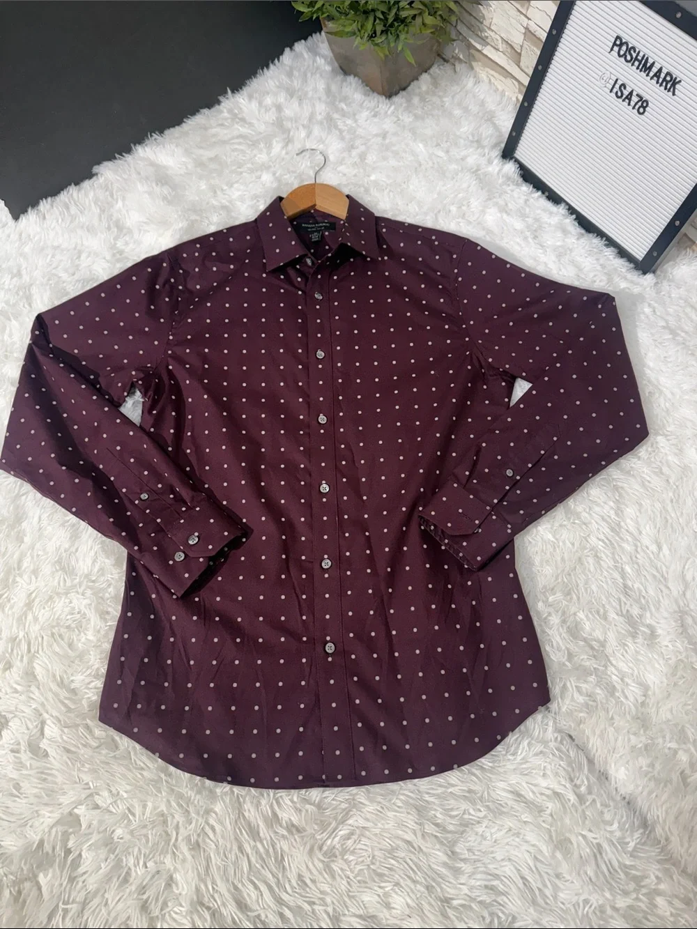 BANANA REPUBLIC Non Iron Slim Fit Button Down Men’s Shirt